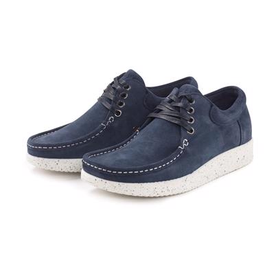 Nature Anna Suede Sko Navy